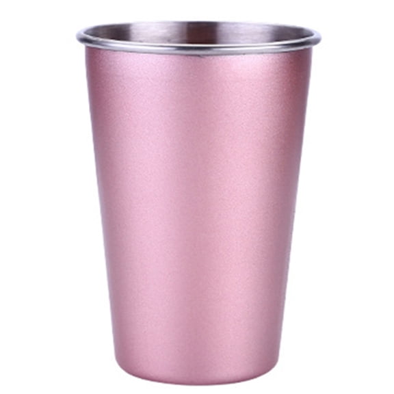 500ml Stainless Steel Coffee Mug Beer Tea Milk Travel Hand Large Cup Straw Lid Stainless Steel Pint Cups - Pint Cup Tumblers For Travel – Metal Cups For Drinking Outdoors