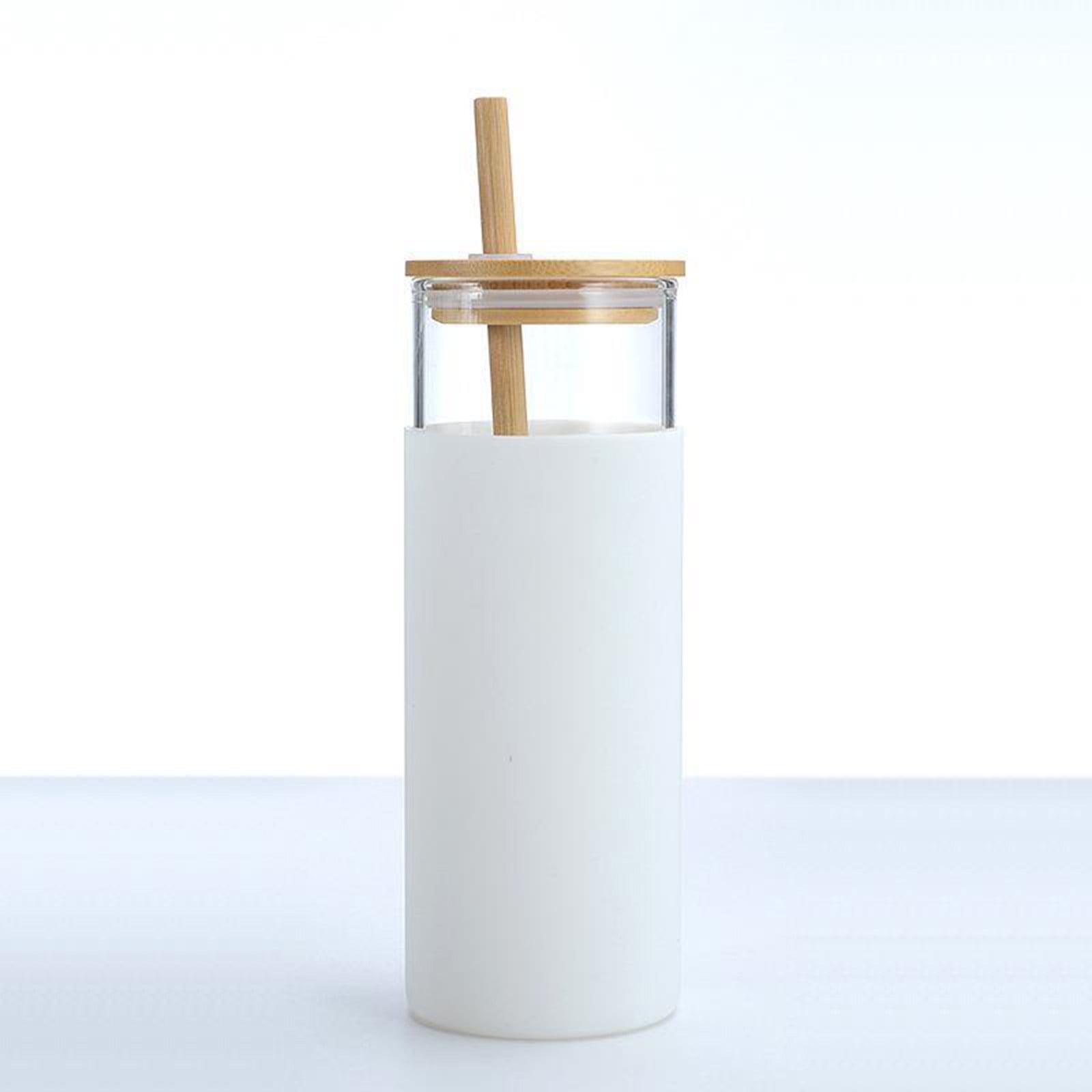 500ml Water Cup With Lid Shatterproof Glass Assorted Iced Coffee