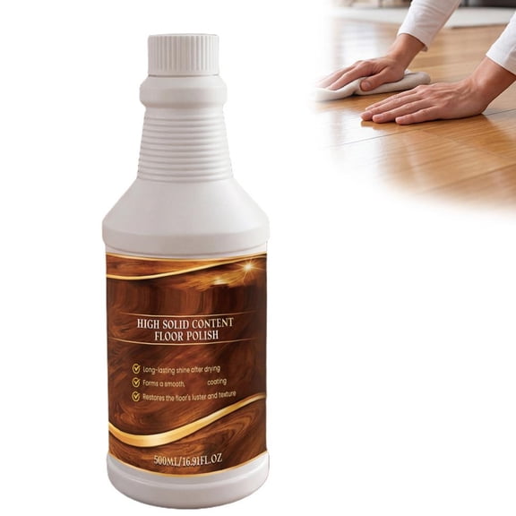 500ml Wood Floor Cleaner & Polish Restorer, High Gloss Scratch Protection for Hardwood Furniture