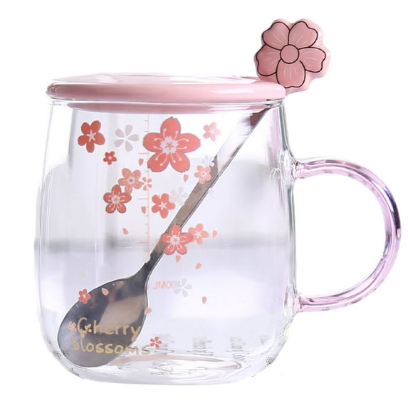 500ml ceramic coffee cup, tea cup for office and home use, with lid and spoon-Style:Style 1;