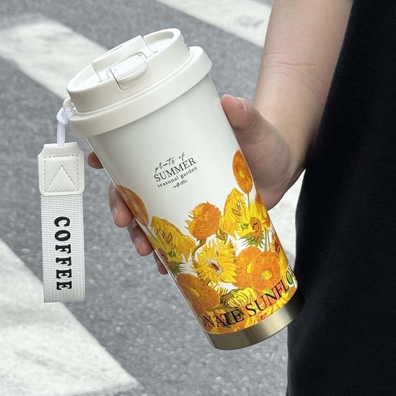 500mlStainless Steel Double Wall Insulated Travel outdoor Mug Coffee Tumbler Cup