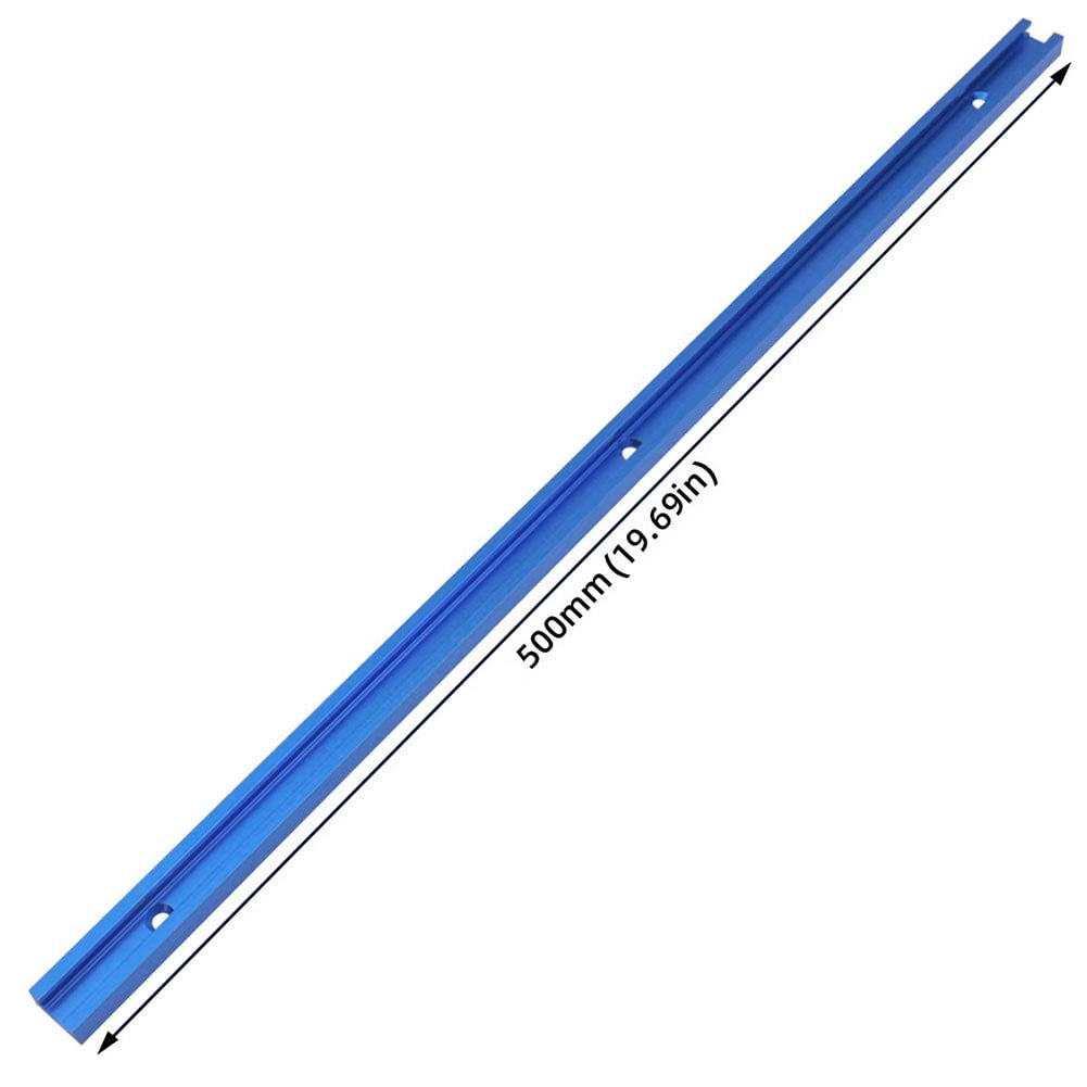 500mm Blue Double-Cut T-Track T-Slot Miter Track Aluminum Alloy for ...