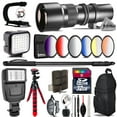 thumbnail image 1 of 500mm Telephoto Lens for Nikon D5600 D7500 - Video Kit +  Flash - 32GB Bundle (International Version), 1 of 11