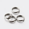 thumbnail image 1 of 500pc 304 Stainless Steel Split Rings Double Loops Jump Rings Stainless Steel Color 7x1mm 6mm inner diameter Hole: 6mm, 1 of 1