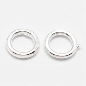 500pc Alloy Closed Jump Rings Round Silver 18 Gauge 7x1mm Hole: 4.5mm Inner Diameter: 4mm