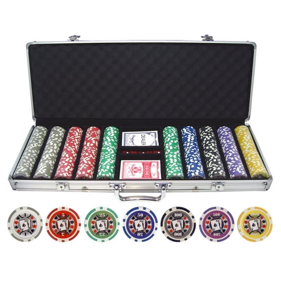 500pc Big Slick 11.5g Poker Chip Set
