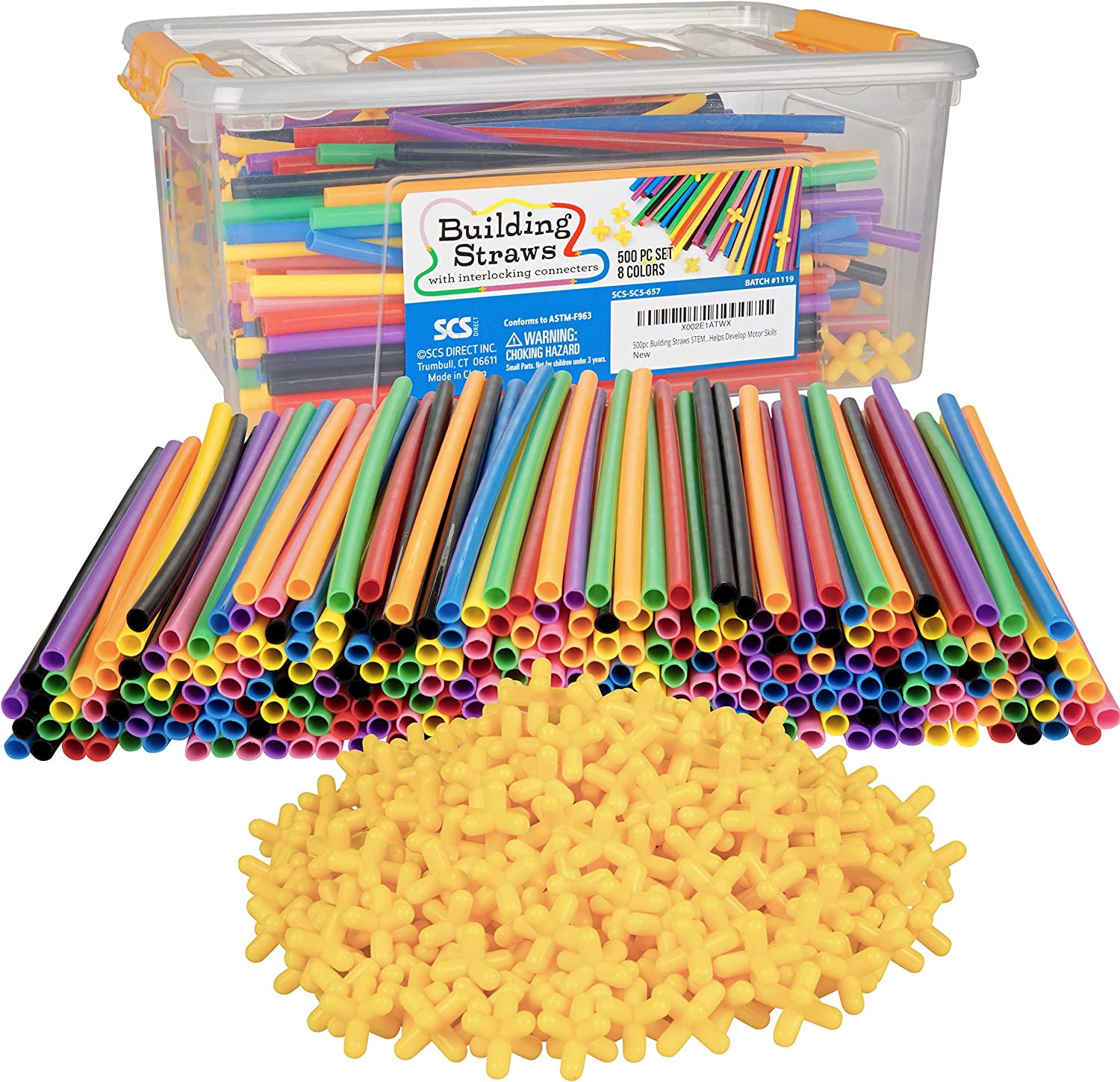 150pcs ABS & PE Straw Building Toys Set ブロック おもちゃ : Play Build Straw Constructor STEM Building Toys, 800