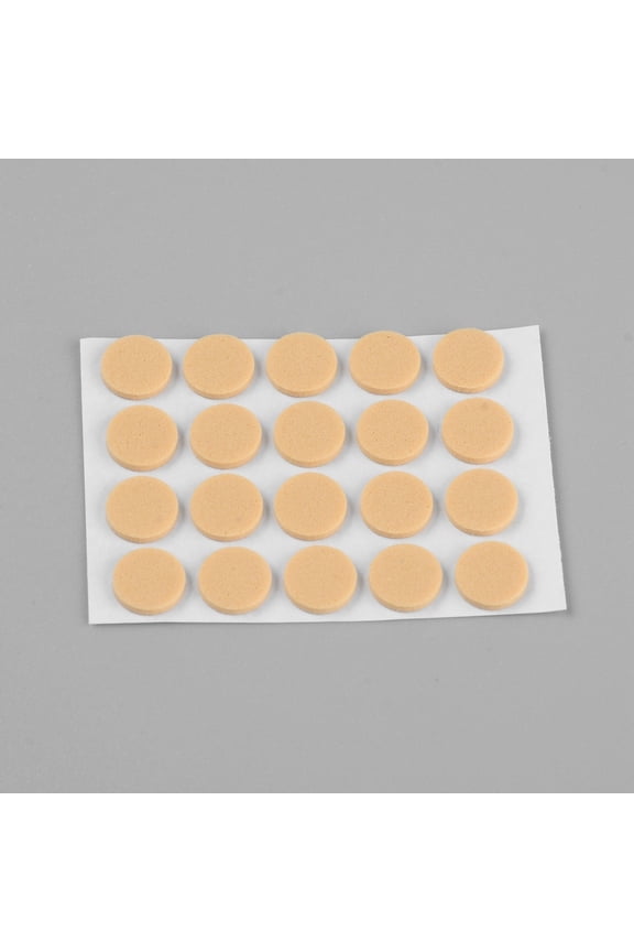 500pc EVA Flat Round Invisible Earring Ear Support with Self-adhesive Earring Backs for Support Pads Earrings BurlyWood 9x2mm