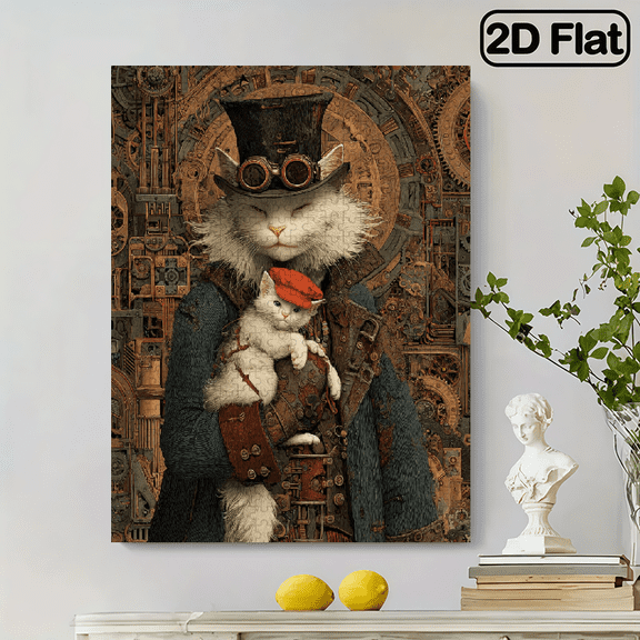 500pc Fun puzzle,frameless paper puzzle, mental exercise,suitable for family games during holidays. The best gift for puzzle enthusiasts.Gear Cat