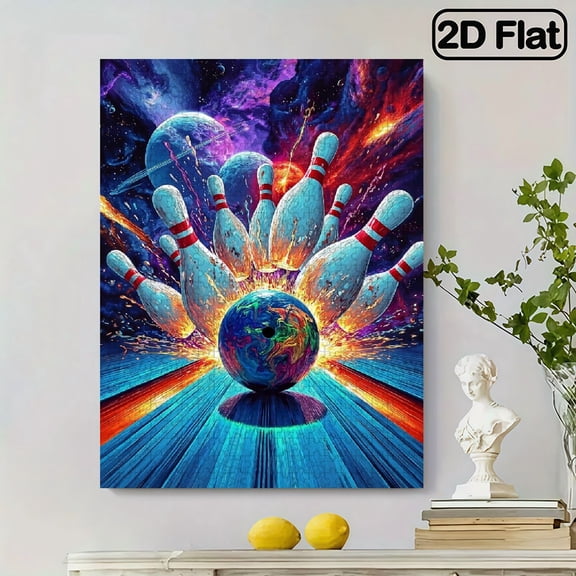 500pc Fun puzzle,frameless paper puzzle, mental exercise,suitable for family games during holidays. The best gift for puzzle enthusiasts.bowling