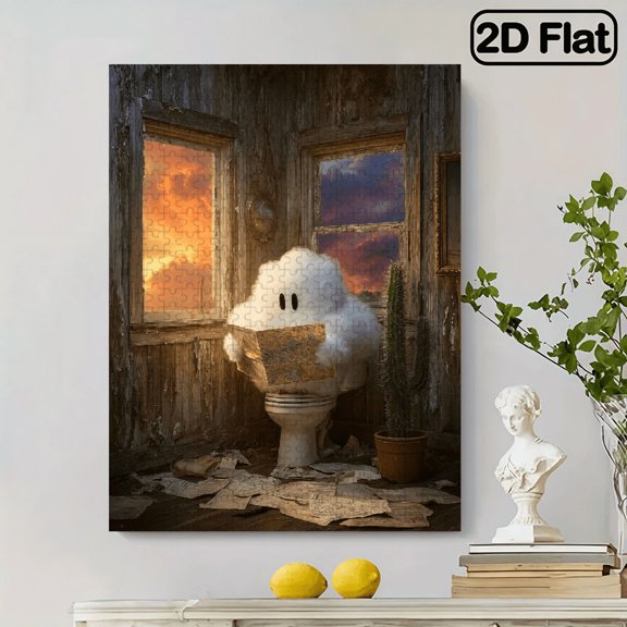 500pc Fun puzzle,frameless paper puzzle, mental exercise,suitable for family games during holidays. The best gift for puzzle enthusiasts.