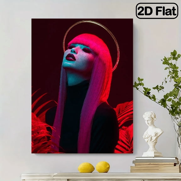 500pc Fun puzzle,frameless paper puzzle, mental exercise,suitable for family games during holidays. The best gift for puzzle enthusiasts.