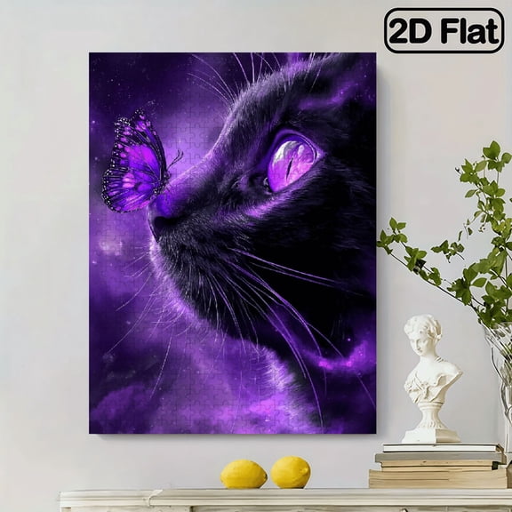 500pc Fun puzzle,frameless paper puzzle, mental exercise,suitable for family games during holidays. The best gift for puzzle enthusiasts.