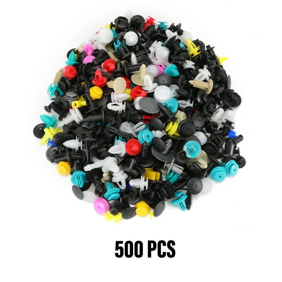 500 Pieces Car Retainer Clips Push Pin Rivet Assortment Fastener Set