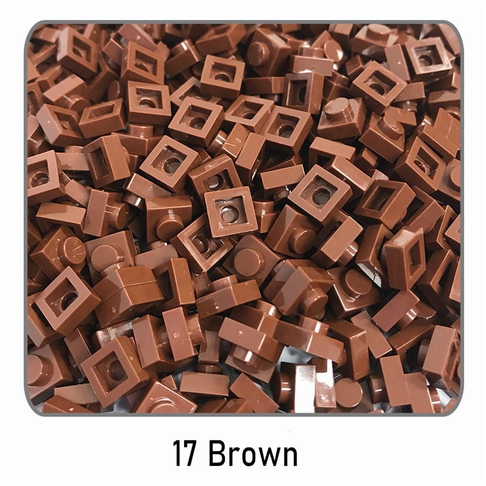 500pcs/100pcs DIY Pixel Art Building Blocks 1x1 Square Bricks Bulk ...