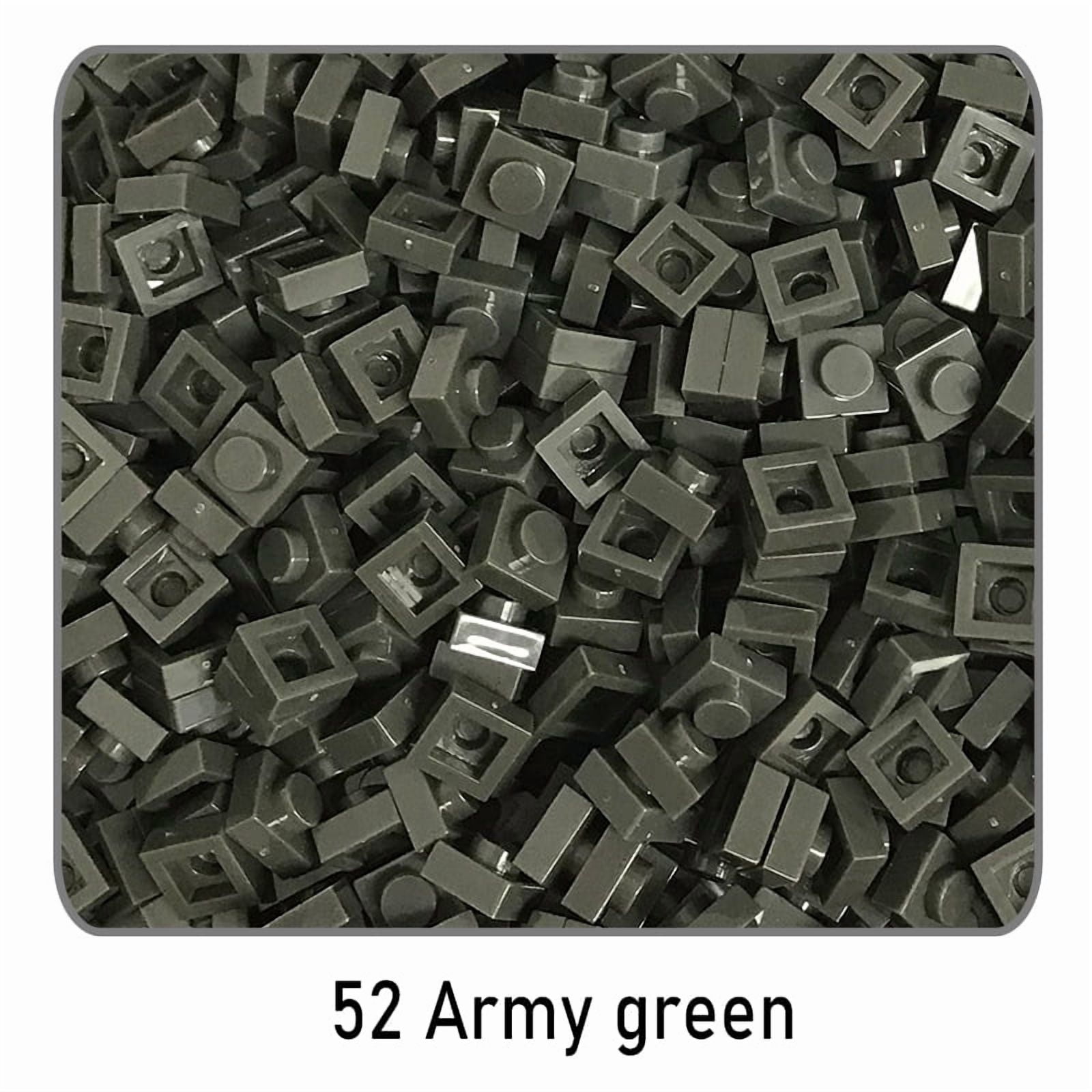 500pcs/100pcs DIY Pixel Art Building Blocks 1x1 Square Bricks Bulk ...