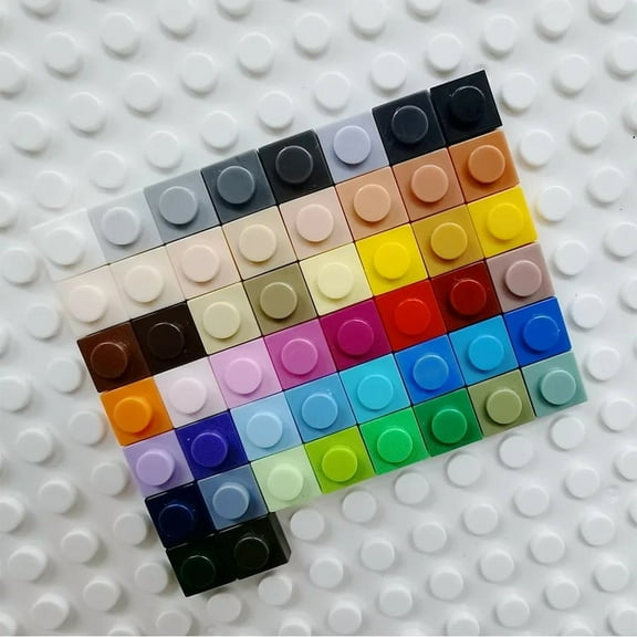 500pcs/100pcs DIY Pixel Art Building Blocks 1x1 Square Bricks Bulk Compatible With 3024 Thin Figures Bricks Assemble Toys for