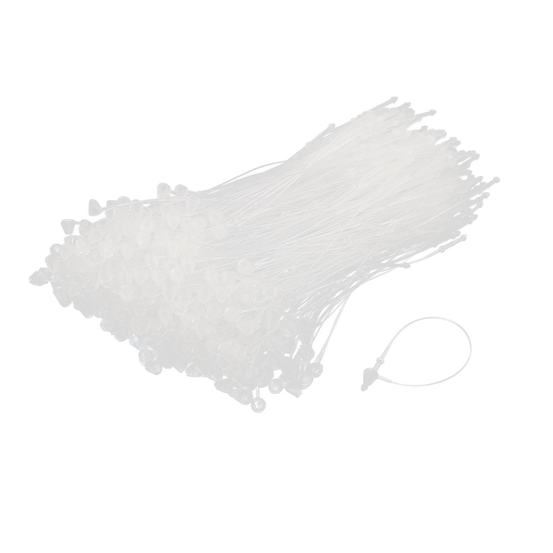 500pcs 3" Snap Lock Pin Security Loop Plastic Tag Fastener Cable Tie Zip