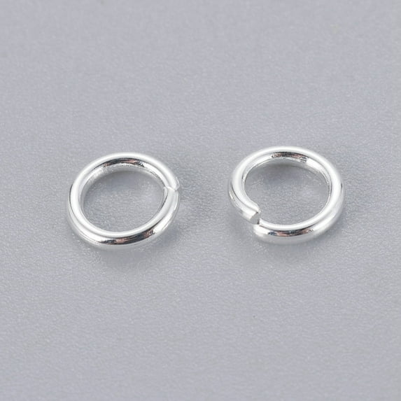 500pcs 304 Stainless Steel Jump Rings Open Jump Rings Silver color Plated 18 Gauge 6x1mm Inner Diameter: 4mm