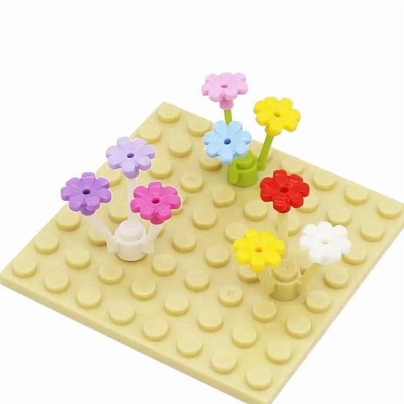 500pcs 32606 Building Blocks Bricks Plant Flower with Bar and Small Pin Hole Compatible Cherry Blossom Tree House Toys