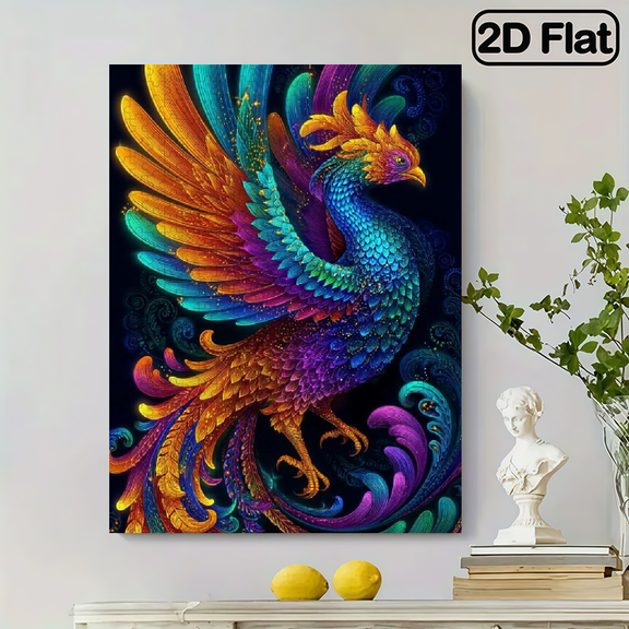 500pcs Adult Jigsaw Puzzle, 20.5x15 Inches Large Size, Colorful Winged Phoenix Puzzle, Perfect for DIY Creative Fun with Family and Friends. An Ideal Stress-Relief Gift for Birthdays or HolidaysIn