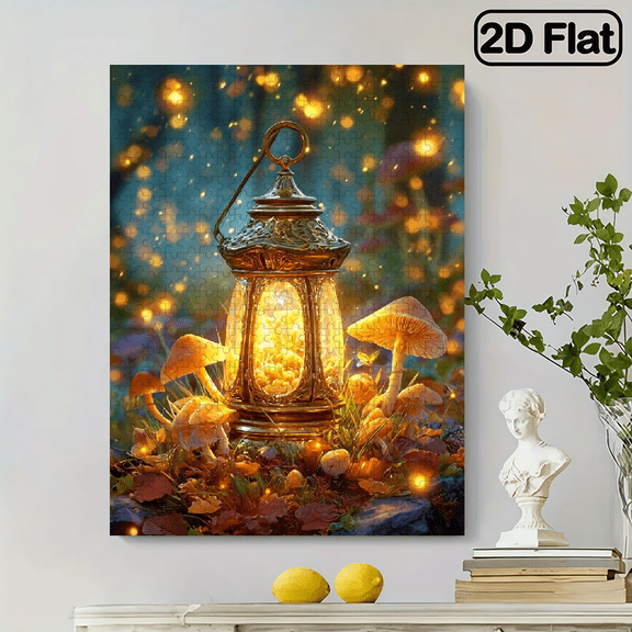 A 500pcs Adult Jigsaw Puzzle Featuring Anime Characters and Landscape Themes - Scratch-resistant, High Difficulty, Suitable for Adults, Family Entertainment, DIY Home Decoration, and as a Brain-