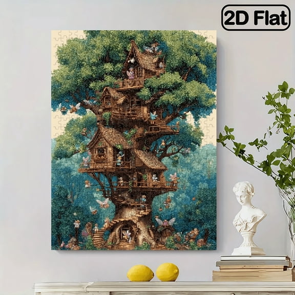 500pcs Adult Jigsaw Puzzle - Hell-Level High Difficulty Mini Rectangle Puzzle, Premium Thick Durable Cardboard with Vibrant Colors - Portable Art Decor for Enthusiasts