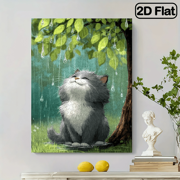 A 500pcs Adult Mini Puzzle Featuring Anime Character and Landscape Themes - Scratch-resistant, High Difficulty Level, Suitable for Adults, Family Entertainment, and as a Brain-challenging Gift Idea