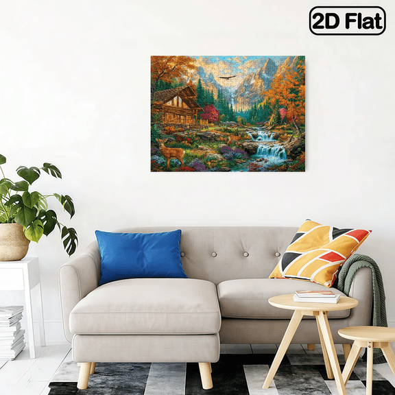 A 500pcs Adult Mini Puzzle Featuring a Wildflower and Book Design - Scratch-resistant, High Difficulty, Suitable for Adults, Family Entertainment, DIY Home Decor, as a Brain-challenging Gift Idea