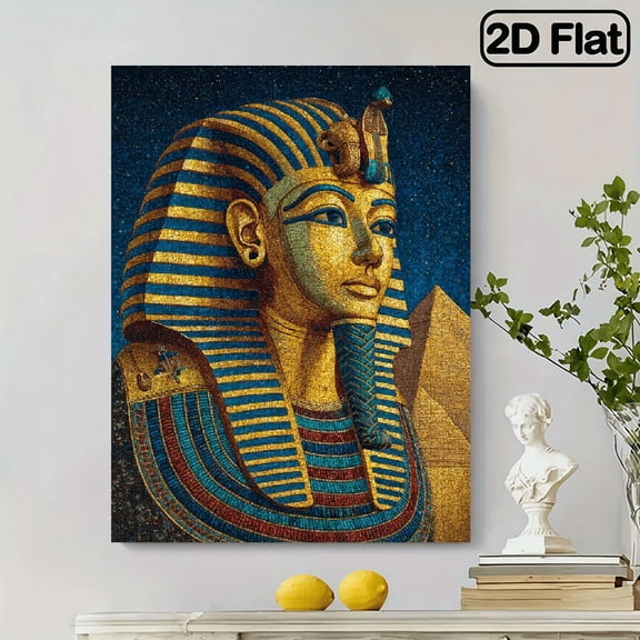 500pcs Ancient Egypt Pyramid Pharaoh Jigsaw Puzzle Paper Puzzle, Suitable for Home, Casual, and High Difficulty Puzzle Games, Brain Development, 14.9*20.4 in.