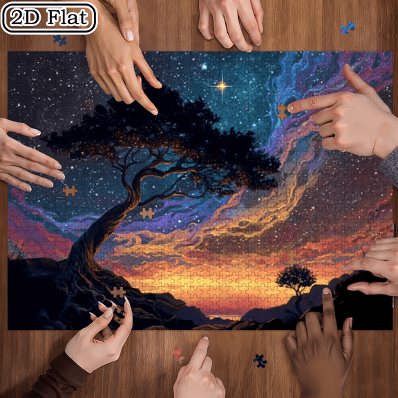 500pcs Ancient Egyptian Temple Puzzle for Families - Large-Scale Pyramid Hieroglyphic Challenge with Mummy Figure, Challenging Brain Teaser, Educational History Game, Durable Construction (Beginne