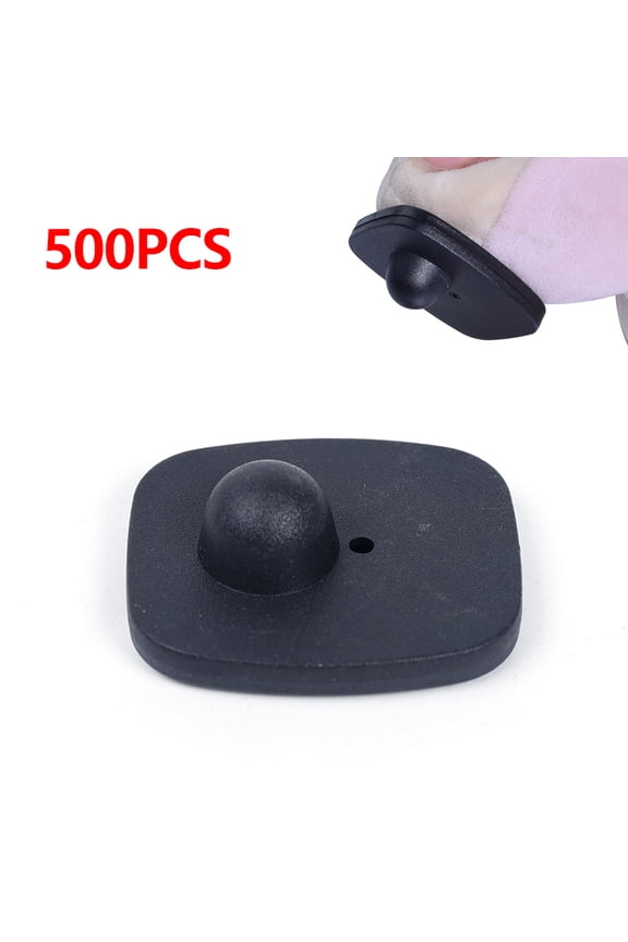 500pcs Checkpoint EAS Retail Security Hard Tags w/ Pins for RF Anti-Theft Alarm