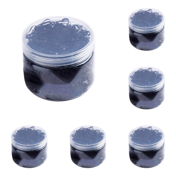 500pcs Children'S Hair Rope Disposable Rubber Band Girl Baby Strong Pull Constantly Small Hair Ring Does Not Hurt Hair Adult Head Rope Black Color 2PCS Hair Ties Soft Mini Coil Hair Ties Elastic Hair