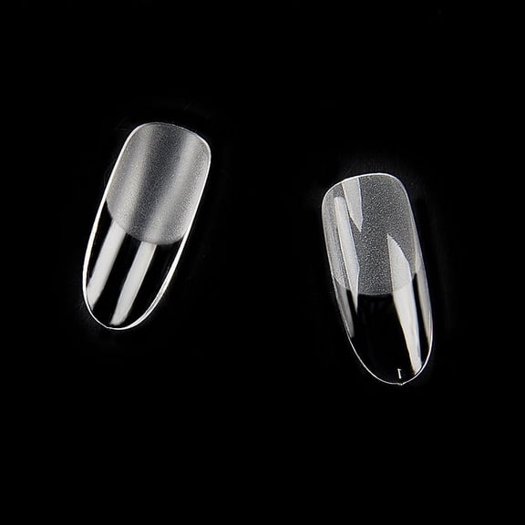 500pcs Clear Nail Tips, Soft Gel Full Coverage Nail Tips for Soak Nail Extension Kit - False Nails Acrylic Nail Tips 12 Sizes-oval