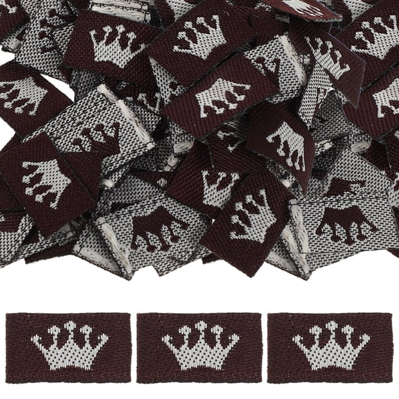 DEEPCRAFF 500Pcs Custom Sew in Fabric Tags for Clothing Washable Garment Labels for Handmade DIY Projects