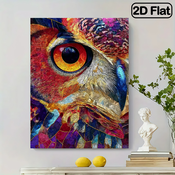 500pcs Colorful Abstract Owl Jigsaw Puzzle for Family Fun And Interaction, Featuring a Bright Abstract Design And Owl Art Pattern, Challenging And Entertaining for Family Activities Vivid Puzzle