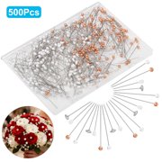 500pcs Decoration Sewing Pins, TSV Quilting Pin with 3 Shaped Heads for Fabric Marking & DIY Crafting
