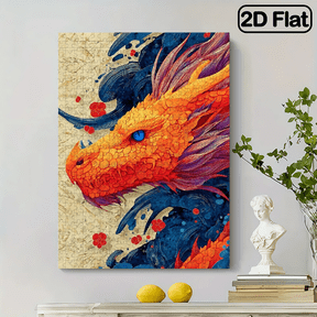 500pcs Dragon Puzzle Suitable for Families - 20.515" Dragon Picture Puzzle, Challenging Cardboard Box for , Stress-Relieving Family Activity, Educational Festivals (500pcs)