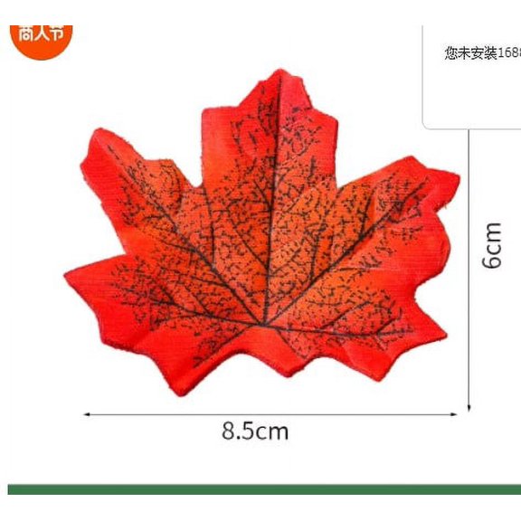 500pcs Artificial Maple Leaves Decorations for Thanksgiving Day, Fall Leaves Decor, Faux Accents for Home and Party