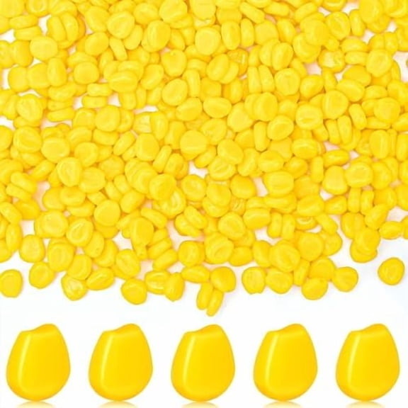 500pcs Floating Fishing Lures - Soft TPR Artificial Baits with Real Corn Scent, Yellow Elastic Fake Corn Baits for Carp, Catfish, and Versatile Freshwater & Saltwater Fishing