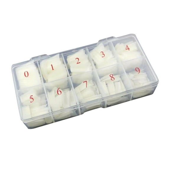 500pcs French False Half Tips Acrylic Gel Clear Nails for and Home Use 500PCS