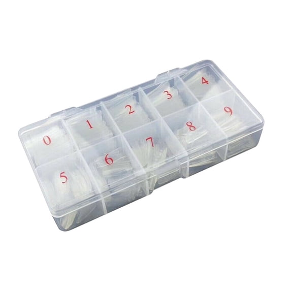 500pcs French False Half Tips Acrylic Gel Clear Nails for Salon Quality 500PCS