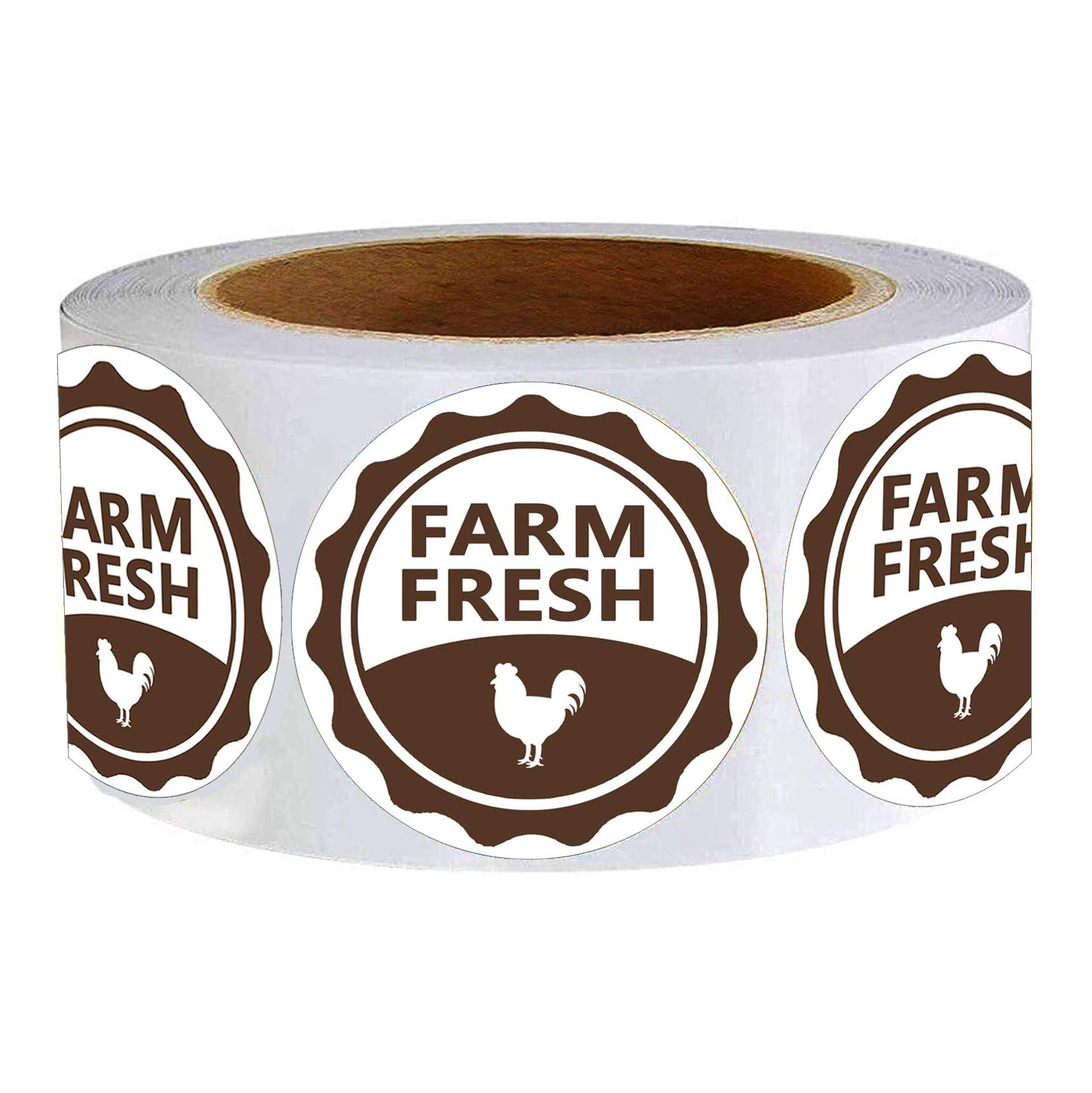 500pcs Fresh Eggs Stickers, Labels for Farmers Market Package,Egg
