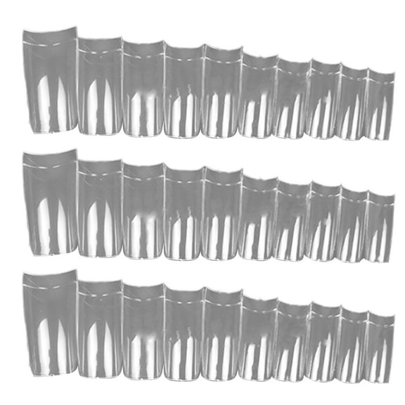 500pcs Half Cover False Nails Press on Nails Tips Natural Acrylic Nails 10 Sizes for Nail Salons and DIY Nail Art