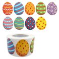 500pcs Happy Easter Stickers Cute Eggs Self Adhesive Seal Label for