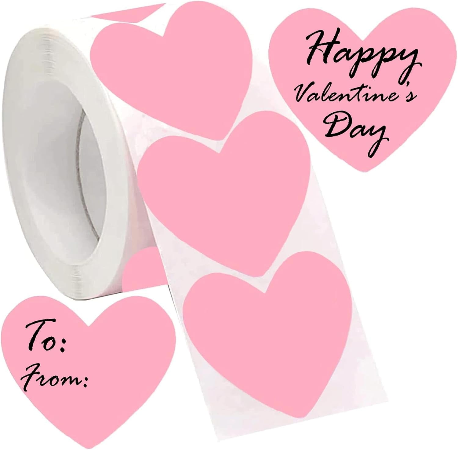 500pcs Heart Shaped Color Coding Direct Thermal Labels 2inch -Mother's Day Thermal Sticker Labels-Valentine's Day Labels