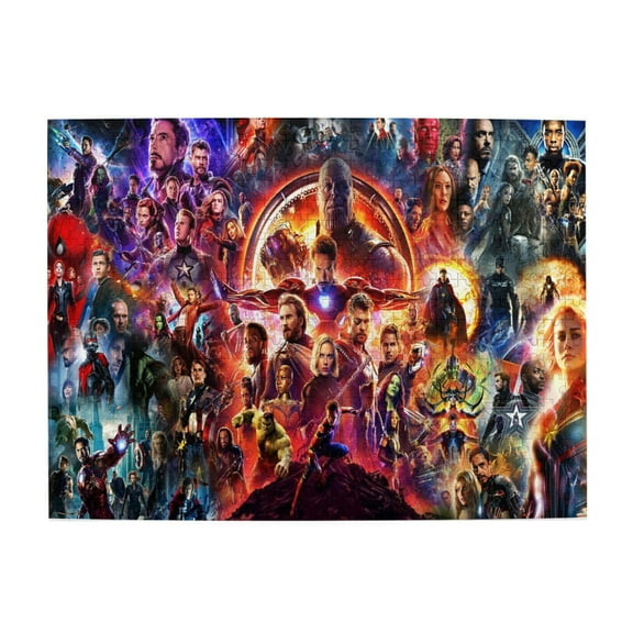500pcs Hero The Avengers Wooden Puzzle Novelty Jigsaw Puzzle Cartoon Puzzles For Home Office Decor Funny Puzzle For Birthday Present Game For Teen And Adults