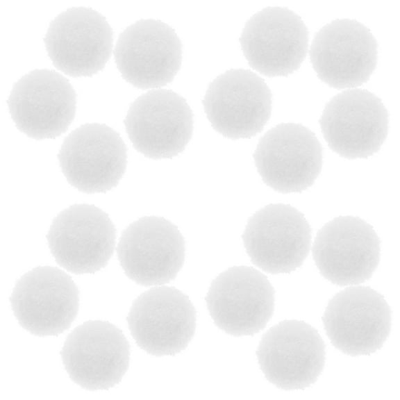 Homoyoyo Mini Pompoms Pom Poms White Polyester Yarn 500pcs For Home Decoration