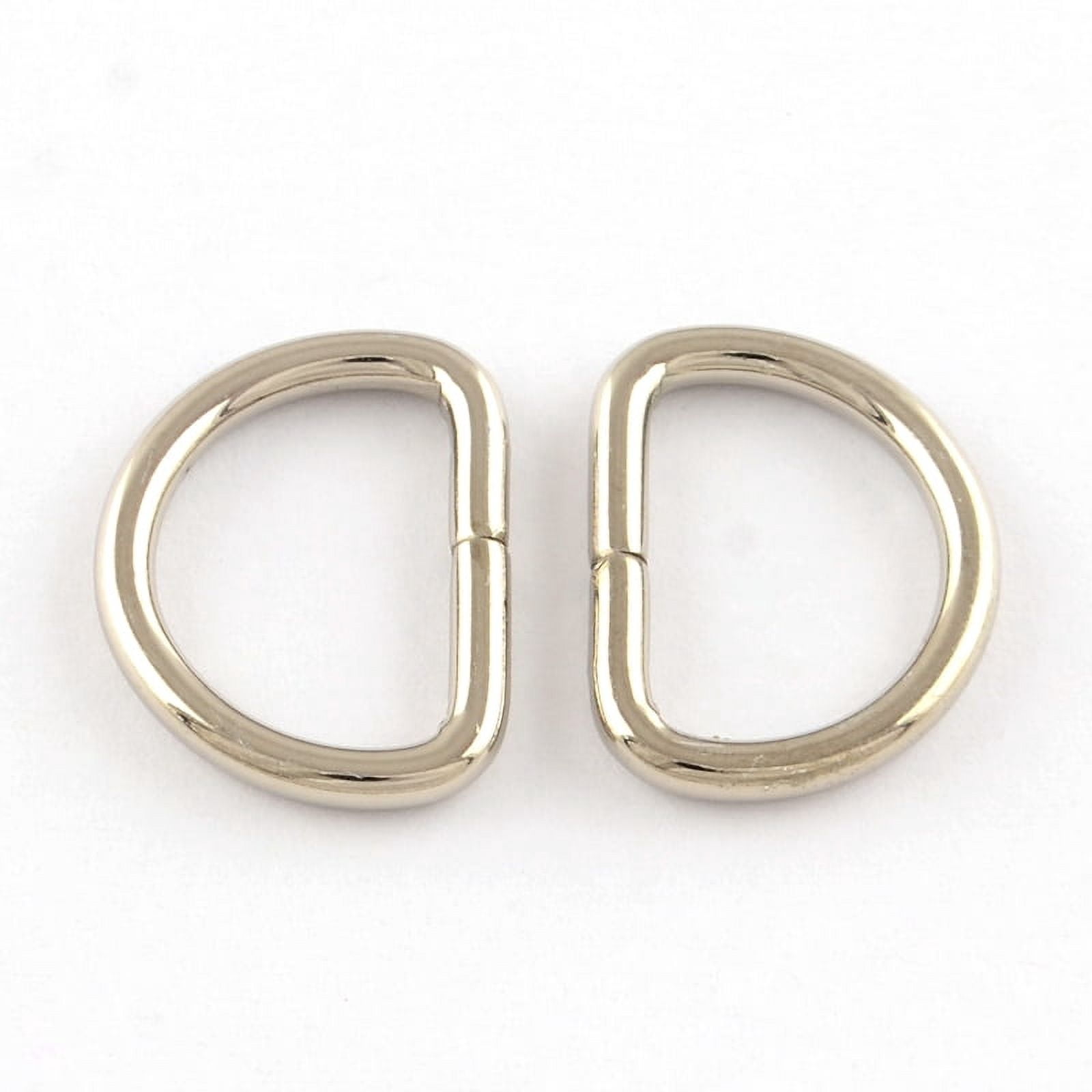 500pcs Iron D Rings Buckle Clasps For Webbing Strapping Bags Garment Accessories 17.5x13x2mm