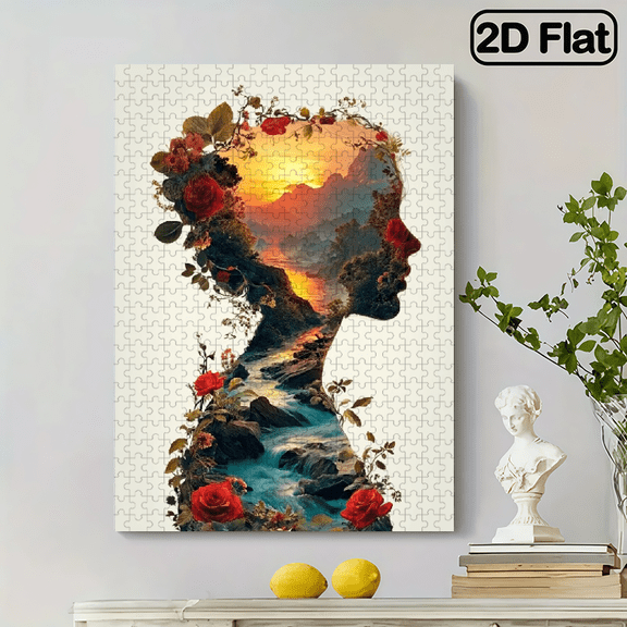 A 500pcs Jigsaw Puzzle Featuring Beautiful Images, Designed for Adults As a Fun Interactive Game for Families, Perfect for Home Decoration And Brain Challenges